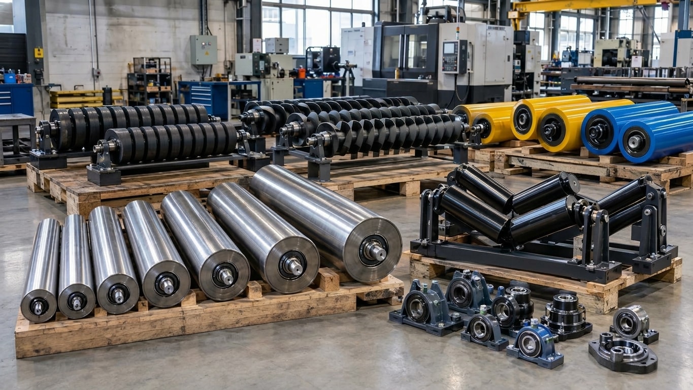 Conveyor rollers and idlers